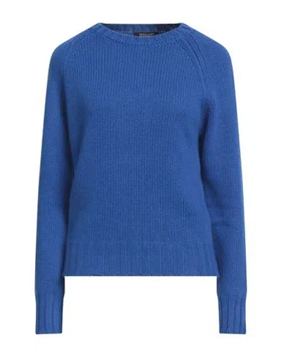 Aragona Woman Sweater Blue Size 10 Cashmere In Multi
