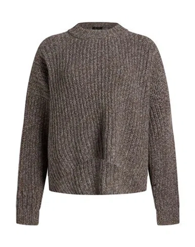 Aragona Woman Sweater Brown Size 2 Baby Alpaca Wool, Merino Wool