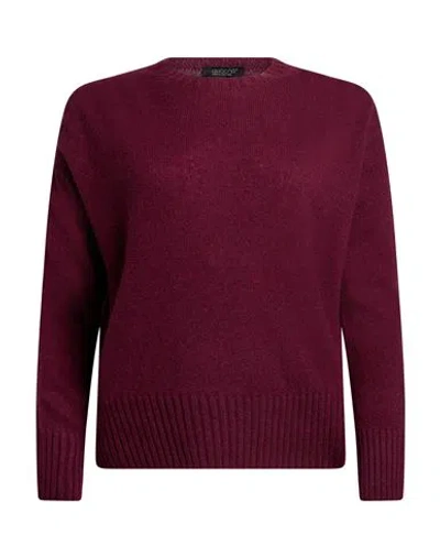 Aragona Woman Sweater Burgundy Size 2 Cashmere