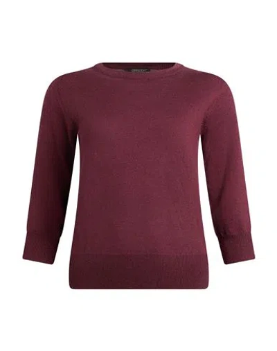 Aragona Woman Sweater Burgundy Size 6 Merino Wool