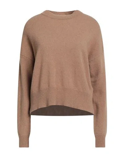 Aragona Woman Sweater Camel Size 10 Cashmere In Brown