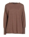 Aragona Woman Sweater Camel Size 6 Merino Wool In Neutral