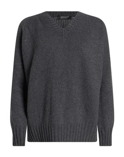 Aragona Woman Sweater Charcoal Size 2 Cashmere In Gray