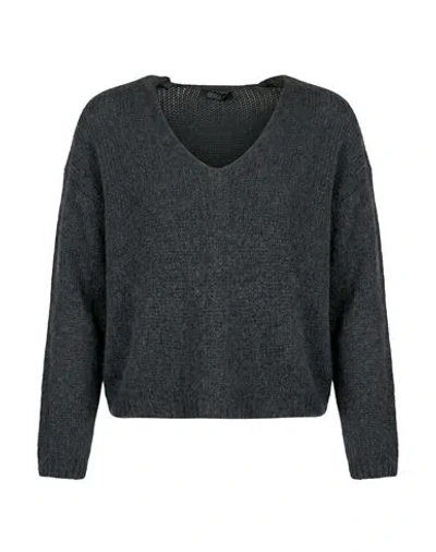 Aragona Woman Sweater Charcoal Size 2 Cashmere In Gray