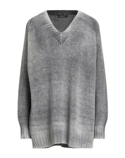Aragona Woman Sweater Charcoal Size 8 Cashmere In Multi