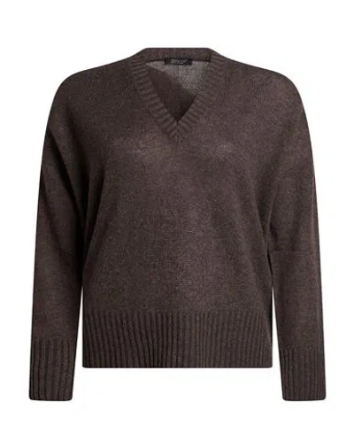 Aragona Woman Sweater Chocolate Brown Size 2 Cashmere