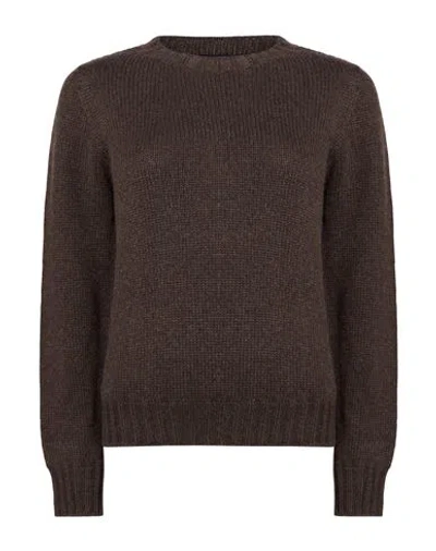 Aragona Woman Sweater Chocolate Brown Size 4 Cashmere