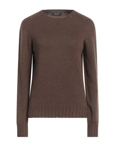 Aragona Woman Sweater Cocoa Size 10 Cashmere In Brown