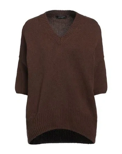 Aragona Woman Sweater Cocoa Size 8 Cashmere In Brown