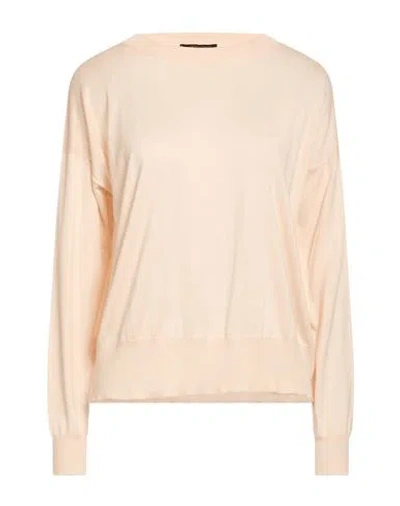 Aragona Woman Sweater Cream Size 10 Silk, Cashmere In Gold