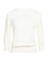Aragona Woman Sweater Cream Size 12 Merino Wool In Neutral