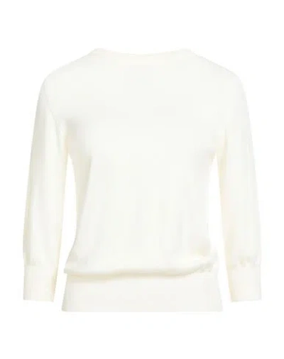 Aragona Woman Sweater Cream Size 12 Merino Wool In Neutral