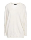 Aragona Woman Sweater Cream Size 4 Cashmere In White
