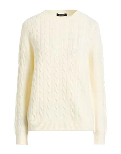 Aragona Woman Sweater Cream Size 8 Merino Wool In White