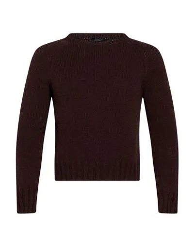 Aragona Woman Sweater Dark Brown Size 6 Cashmere In Burgundy