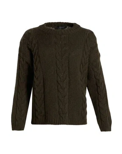 Aragona Woman Sweater Dark Green Size 2 Baby Alpaca Wool, Merino Wool