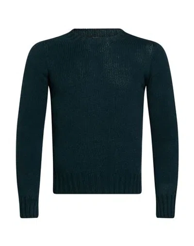 Aragona Woman Sweater Dark Green Size 2 Cashmere In Animal Print
