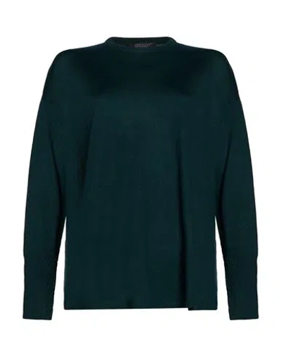 Aragona Woman Sweater Dark Green Size 2 Merino Wool
