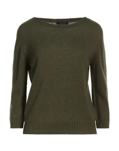 Aragona Woman Sweater Dark Green Size 8 Cashmere