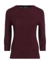 Aragona Woman Sweater Deep Purple Size 10 Merino Wool