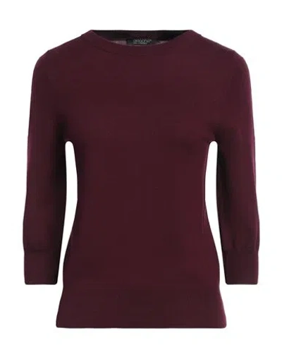 Aragona Woman Sweater Deep Purple Size 10 Merino Wool In Purple