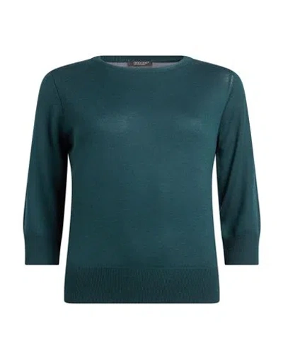 Aragona Woman Sweater Deep Teal Size 10 Merino Wool In Green