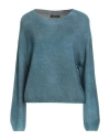 Aragona Woman Sweater Deep Teal Size 6 Merino Wool In Green
