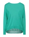 Aragona Woman Sweater Emerald Green Size 10 Merino Wool