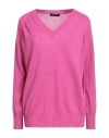 Aragona Woman Sweater Fuchsia Size 10 Cashmere In Pink