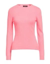 Aragona Woman Sweater Fuchsia Size 10 Wool, Cashmere In Pink