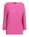 Aragona Woman Sweater Fuchsia Size 12 Cashmere In Pink