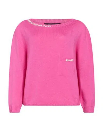 Aragona Woman Sweater Fuchsia Size 4 Merino Wool In Pink