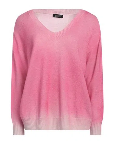 Aragona Woman Sweater Fuchsia Size 8 Virgin Wool In Pink