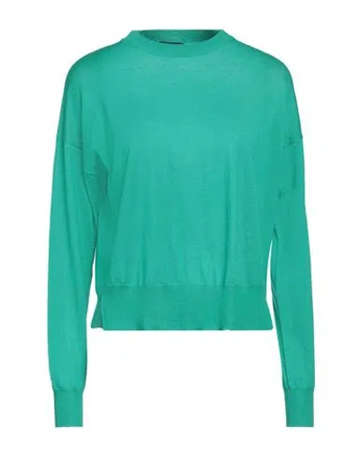 Aragona Woman Sweater Green Size 10 Merino Wool
