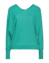 Aragona Woman Sweater Green Size 10 Merino Wool