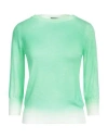 Aragona Woman Sweater Green Size 10 Merino Wool
