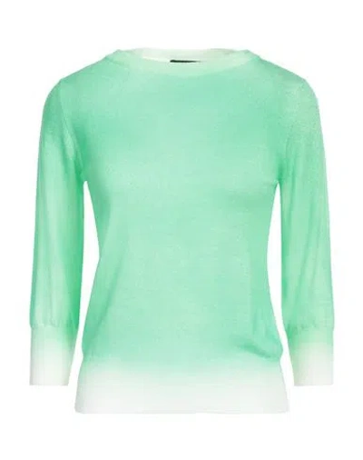 Aragona Woman Sweater Green Size 10 Merino Wool