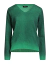 Aragona Woman Sweater Green Size 10 Wool, Cashmere In Multi