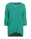 Aragona Woman Sweater Green Size 8 Cashmere