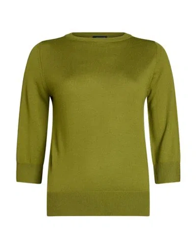 Aragona Woman Sweater Green Size 8 Merino Wool
