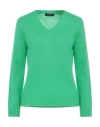 Aragona Woman Sweater Green Size 8 Wool, Cashmere In Pink
