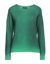 Aragona Woman Sweater Green Size 6 Wool, Cashmere