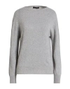 Aragona Woman Sweater Grey Size 10 Cashmere In Gray