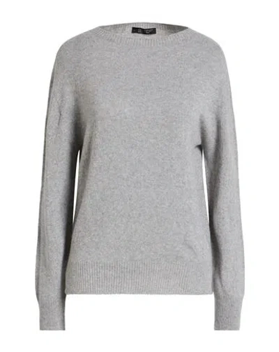 Aragona Woman Sweater Grey Size 10 Cashmere In Gray