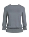 Aragona Woman Sweater Grey Size 10 Merino Wool In Gray