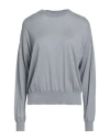 Aragona Woman Sweater Grey Size 10 Merino Wool In Gray