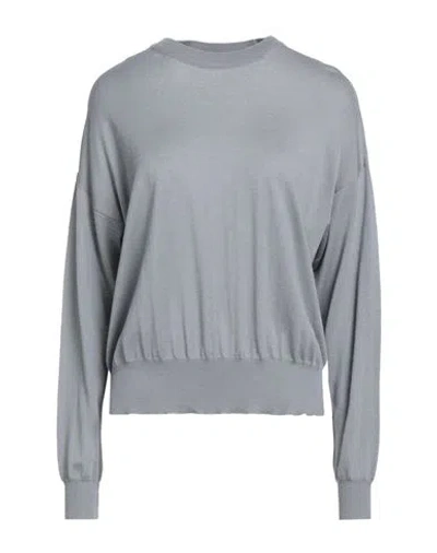 Aragona Woman Sweater Grey Size 10 Merino Wool In Gray