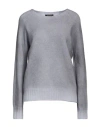 Aragona Woman Sweater Grey Size 10 Wool, Cashmere