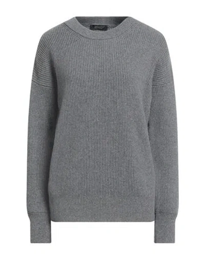 Aragona Woman Sweater Grey Size 12 Cashmere In Gray