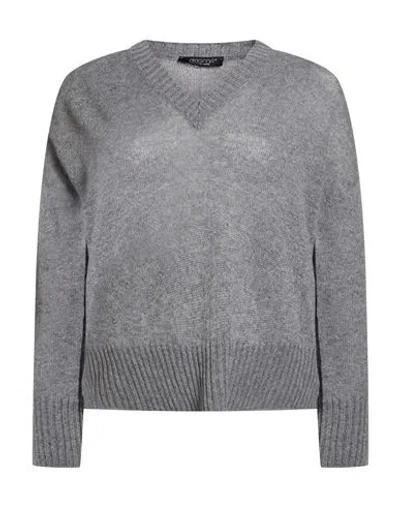 Aragona Woman Sweater Grey Size 2 Cashmere In Multi